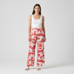 W By Worth Silk Blend Wide Leg Pants Size 4